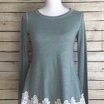 Rewind  A-Line Lace Trimmed Long Sleeve Top Photo 0