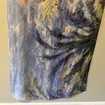 metropolitan museum art scarf Silk Claude Monet Palm Trees Bordighera Art Wear Blue Photo 6