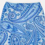 Vintage Y2K Tempted Blue Paisley Handkerchief Skirt Size M Photo 4