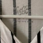 Tumblr Style Striped Baseball Shirt White Size 14 Photo 3