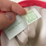 Pratesi Luxury Italian Goods Terry Cloth 100% Cotton Lined Zip Pouch Pink Photo 9