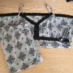 Harvé Benard New Women’s 2pc Harve Benard Pajama Set Gray Black Stretchy Size 3X Only Left Photo 0