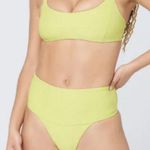 l*space ๐L*๐ Eco Chic Repreve Bikini Set Jess Top + Desi Bottom Apple Green S NWT Photo 5