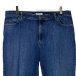 Eileen Fisher Cropped Jeans Mid Rise Dark Wash Relaxed Fit Women’s Size 14 Photo 2