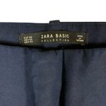 ZARA Basic Collection 4 Navy Blue Slim Fit Ankle Pants Office Work Trousers Photo 3