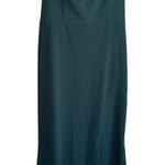 XScape Lucy Long Scuba 14 Green Crepe One Shoulder Dress Photo 0