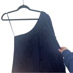 Hill House NEW NWT  The Mila Dress One Shoulder Eyelet Dress In Navy Linen Photo 4