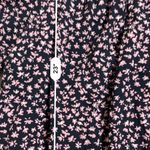 Universal Threads Black Pink Floral Boxy Cut Blouse Photo 4