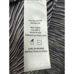 Obey  Propaganda blue ivory striped crop top women's oversized size‎ xs Photo 4