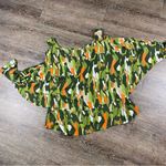 Ashley Stewart Shirt Women Size 22/24 Colorful Cold Shoulder Layered Camo Blouse Photo 8