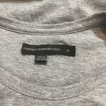 French Connection  gray embroidered peace bus t-shirt tee short sleeve shirt XL Photo 3