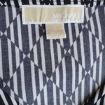 Michael Kors 𝅺MICHAEL Large black white Faux Wrap Tulip Dress Logo O-Ring… Photo 2