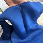 Hunter Bell Porter Dress Sleeveless Sheath Scuba Cut Out Bright Blue Size 2 Photo 4