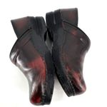 Sanita Pro. Cabrio Womens Leather Slip On Danish Clogs Bordeaux Size 39 7.5 Photo 3