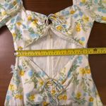 Sabo Skirt  XS Floral Mini Dress Long Sleeve Cut Out Back Tie Cottagecore Photo 3