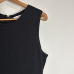 Calvin Klein Black and Houndstooth Sleeveless Knit Mini Sweater Dress L Photo 6