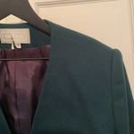 NWT vintage Michelle forest green military double breasted blazer, size 12 Photo 3