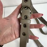 ALLSAINTS Spitalfields Hera Crossbody Bag Leather Distressed Gray Adjustable Photo 3