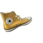 Converse Unisex gold High Top Sneakers Casual Lace-Up Shoes 7 Photo 4