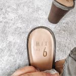 mix no. 6 Green Lace Up Peep Toe Block Heels Size 8.5 Photo 4