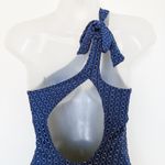 Trina Turk NWT  Adeline Maillot One Shoulder Cutout Swimsuit Navy‎ Size 10 Resort Photo 6