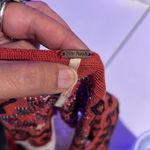 Free People  Cream Lace Top with burnt orange Embroidery size small Photo 6