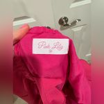 Pink Lily Pink Jumpsuit NWOT Ruffle Strap Size M Photo 2