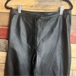 Newport News  Easy Style Black Leather Pants Size 8‎ Photo 2