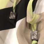 Michael Kors MICHAEL Lime Green Abstract Print Blouse Photo 6