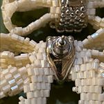 SHUSHU/TONG White Crystal YVMIN Edition Bow Earrings Silver Photo 3