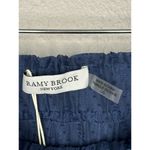 Ramy Brook Caden Skirt Textured Tiered Mini Navy Blue Elastic Waist Sz Large NEW Photo 4