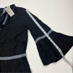 Tommy Bahama Black Cotton Clip Embroidered Tier Dress Size Small NEW *TINY FLAW* Photo 6