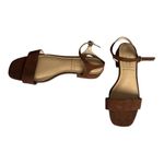 LC Lauren Conrad  Obsidian 7 chocolate Block Heel Sandal ankle strap memo…​ Photo 9