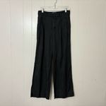Everlane  Way-High Drape Pants Black Size 6 | High Rise Wide Leg Trouser Photo 1