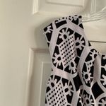 Tiana B Black/White Scoop Neck Cap Sleeve Dress size 8 Photo 5