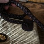 Etienne Aigner  Woven Shoulder Bag with Braided Leather Strap and Keychain Photo 6