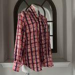 Gracia  Aztec Print Long Sleeve Button Down Top, Size L New w/Tag $92 Photo 4