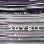 Soybu  Active Long Sleeve Striped Knit Dress Purple & Gray Women’s S Small Photo 8