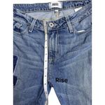 Paige Distressed Denim Jeans with Patchwork Detailing Size 27 Photo 7