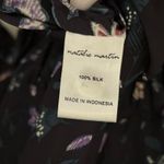 Natalie Martin Revolve Black Purple 100% Silk Briana Lotus Maxi Dress Size Small Photo 6