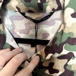 ZARA  Brown/Green Camouflage Print Cropped Shirt & Skirt Set NWT Med Photo 2