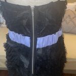 Miss Me  Couture Cocktail Little Black Dress Purple Trim Photo 6