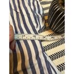 Workshop Republic Clothing Striped V Neck Short Sleeve Blouse Women's M M Rayon Photo 5