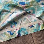 Handmade Vintage 1960’s blue floral dress cap sleeve midi length stunning Photo 7