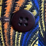 Harvé Benard Harve Benard Cotton Jacket Colorful‎ Blazer Size 10 Blue Yellow Black Formal Photo 2