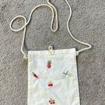 Vintage White Fruit Thin Cloth Shoulder Bag Photo 0