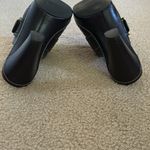 Coach Black Leather Buckle Clogs sz 8 Photo 6