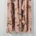 Miss Selfridge Printed Ruffle Maxi Dress Pink Floral Halter Sleeveless Size 10 Photo 7