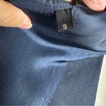 Vintage 80s Giorgio Sant'Angelo Navy Linen Rayon Blazer Sz 10 Made in Romania Blue Photo 15