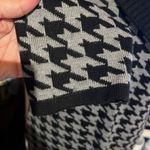 Calvin Klein CHIC BLACK & WHITE HOUNDSTOOTH BUCKLE WAIST KNIT SWEATER DRESS S Photo 5